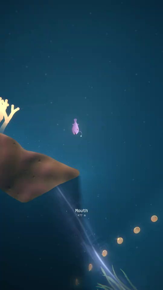 A lantern fish sinks through the veil at the Mouth, where the safe water ends