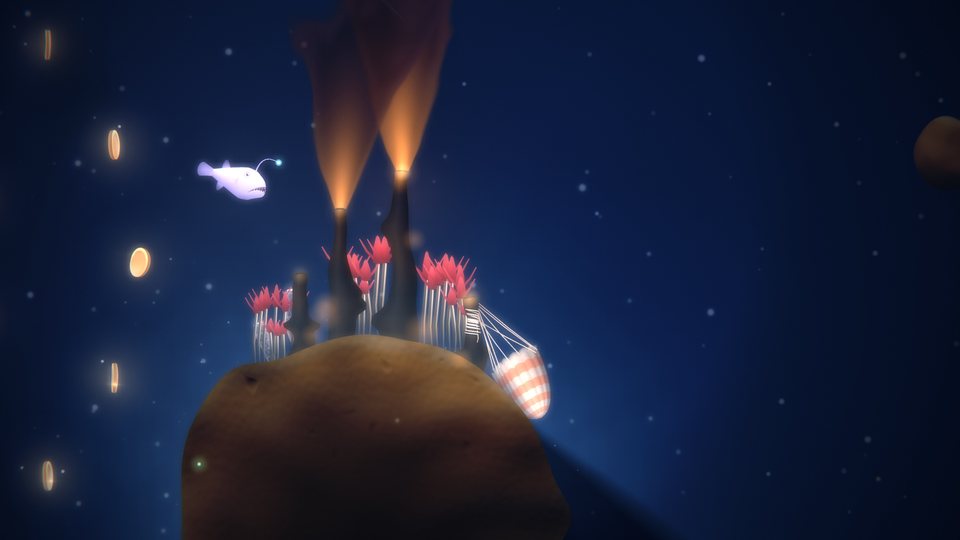 A parachute caught on a chimney in the Vent Field