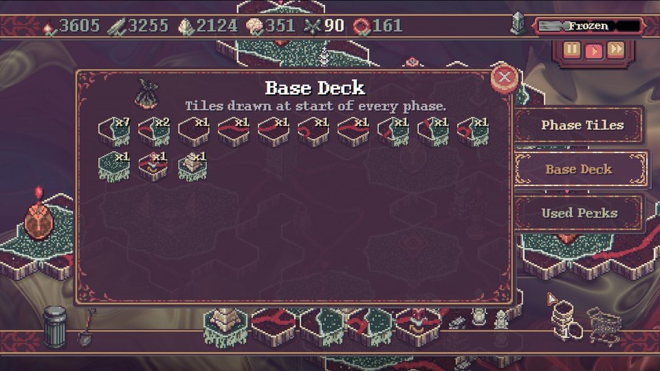The base deck drawn at the start of every phase